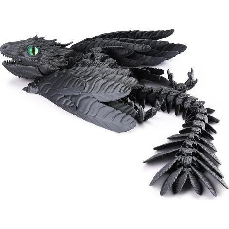 3D-gedrucktes, gefiedertes Wyvern-Drachenspielzeug, robustes Dekomodell für Wohnzimmer und Schlafzimmer