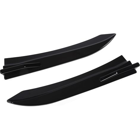 2 Heckstoßstangenlippen für BMW 3er F30 F31 M Sport 2011–2019, Seitenspoiler in Hochglanzschwarz, Stoßstangendiffusor, Zierleisten-Set (1/5)