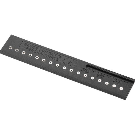 Points de gutta-percha, échelle de mesure, règle de mesure canalaire, outils dentaires (1/5)