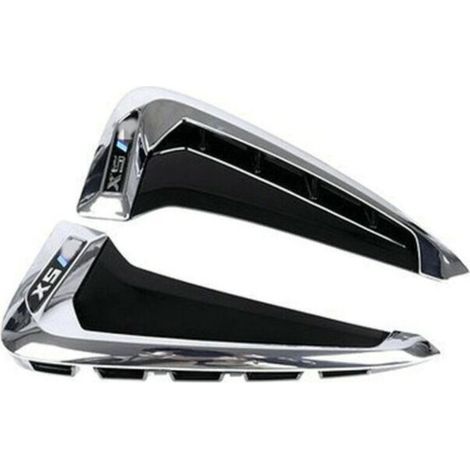 2-Piece Side Vent Cover Trim for BMW X5 F15 2014-2018 Chrome ABS Marker Fender (1/4)