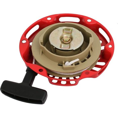 145 mm x 40 Kunststoffgriffgenerator Motorzug-Rückstoßstarter-Teile rot (1/4)