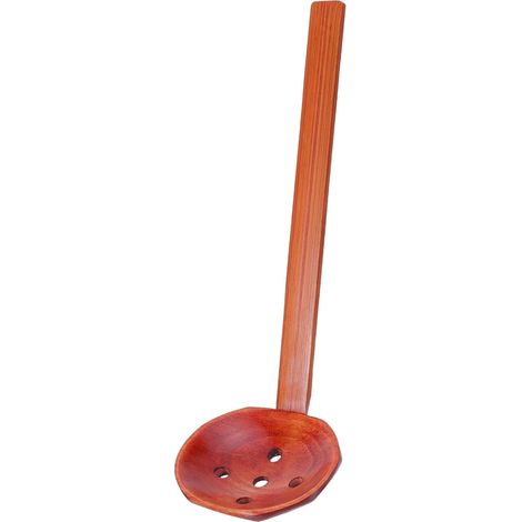 Cuillère égoutter bois nanmu, passoire ramen ergonomique naturelle antidérapante, filtration rapide buffet/service (1/5)