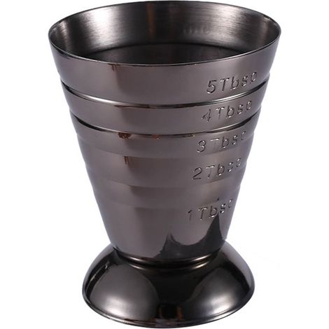 Verre doseur en acier inoxydable avec 6 graduations, pour alcool 75 ml-AquaForge