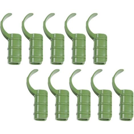 15 Stück Rohrklemmen für Gartengebäude, Gewächshausrahmen, Rohrrohr, Filmclip, Rohrklemmen, Verbindungsstück für Gewächshaus, Banner, Rahmen, Schuppen, Grün, 20 mm (1/5)