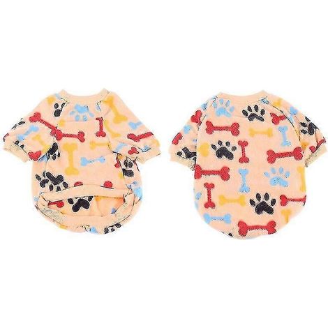 Chaleco de peluche blanco con dibujos animados para mascotas, suéter cálido para perros, ropa de otoño e invierno para perros pequeños, cachorros y gatos, sudadera con capucha suave para chihuahua y y (1/5)