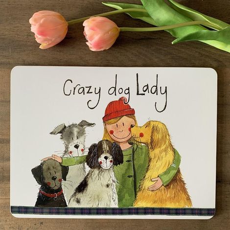 Mantel individual MT56 Crazy Dog Lady Psiara