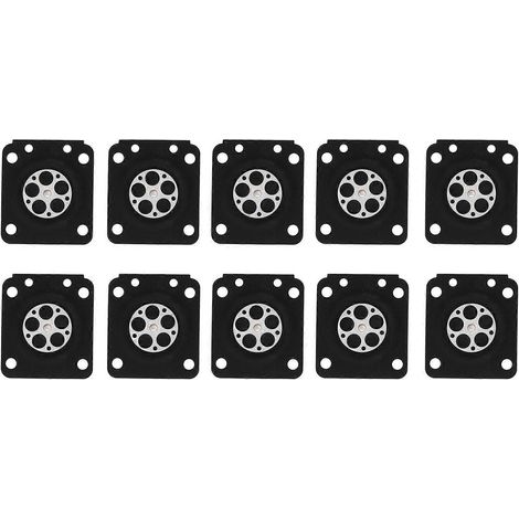 Jeu de 10 membranes et joints carburateur tronçonneuse, kit d'étanchéité compatible ZAMA180, pièces de rechange pour carburateur, accessoires d'entretien moteur, remplacement facile. (1/5)