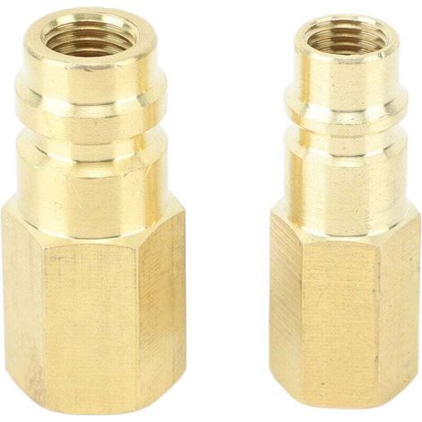 Connecteur de climatiseur R134A Adaptateur SAE 1/4 po Connecteur de climatiseur R134A pour système réfrigérant (1/4)