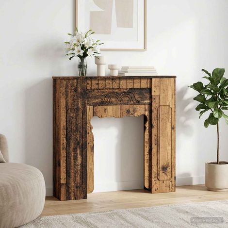 Teenpull – Kaminumrandung Altholz 93 x 20 x 89 cm Holzwerkstoff