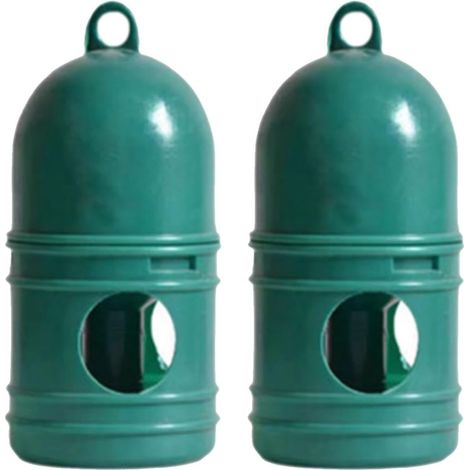 Lot de 2 Abreuvoir Automatique 1 L Polypropylène Accessoire Oiseau Élevage