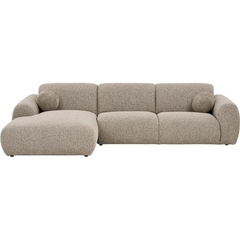 Astrid canapé côté gauche incluant 2 coussins décoratifs gris pierre. (1/5)