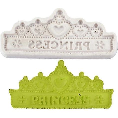 Moules en silicone Couronne de princesse pour pudding, muffins, gâteaux, fondant baroque, pour baby shower, anniversaire et autres fêtes. (1/5)