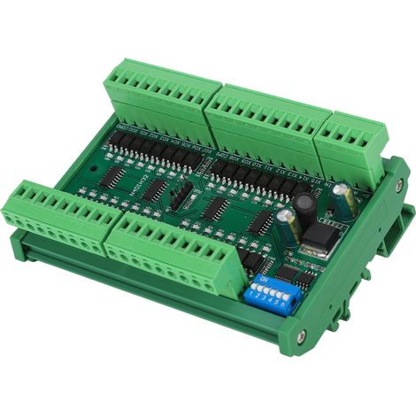 Contrôleur d'entrée RS485 32 canaux sur rail DIN, carte d'acquisition de quantité PLC isolée, PNP avec boîtier, niveau haut (1/5)