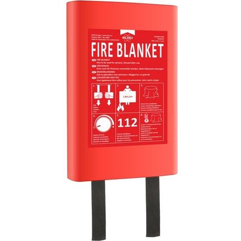 Couverture anti-feu - ELRO - FB1812H - 1,80x1,20 m - Fibre de verre tissée - Conforme EN1869