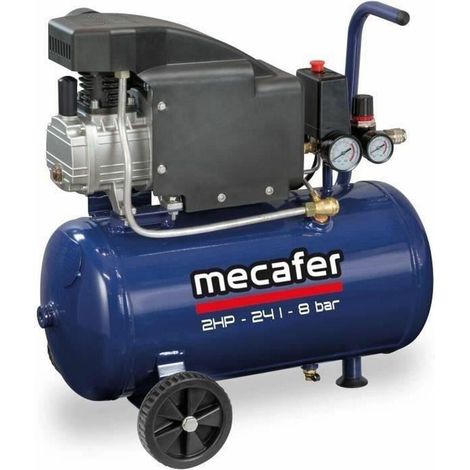Mecafer 425793 Kompressor 24L Blau 2 PS 8 bar