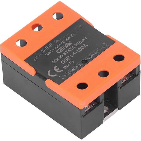 Relais statique avec boîtier ABS, commande de relais DA pour l'industrie chimique, 3–32 V CC
