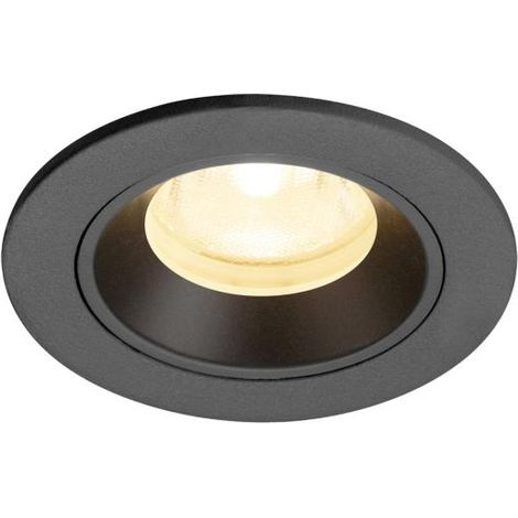 Spot encastré NUMINOS® XS intérieur 3000 K 40° IP20 rond noir - SLV - 1009292