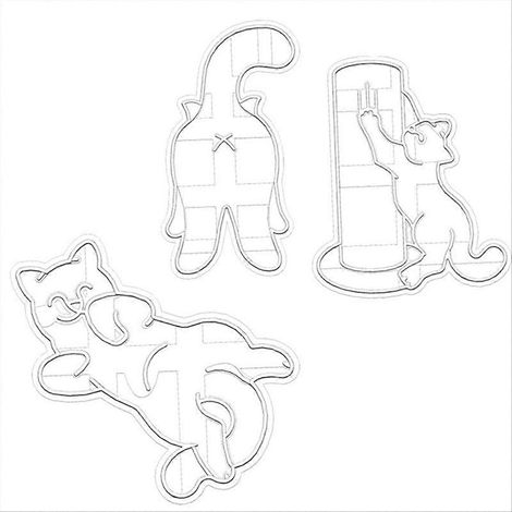 Katzenförmige Ausstechformen aus Plastik, DIY-Keksform in Form eines Katzenpopos (1/5)