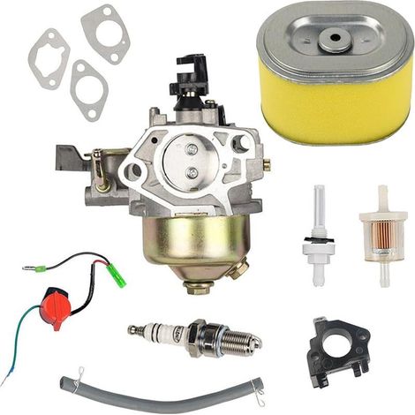 Carburateur Bougie d'allumage filtre à carburant filtre à air Compatible with Gx340 Gx390 11hp 13hp Moteur Compatible with tondeuse à gazon (1/5)