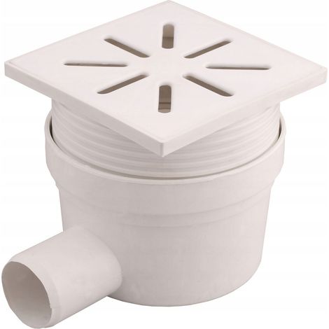 Rejilla de desagüe 15x15 LATERAL REGULABLE desagüe Ø50