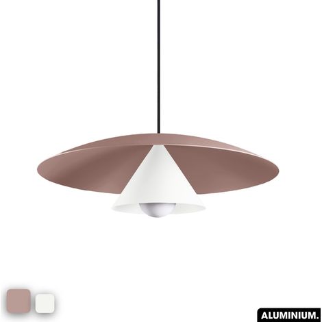 Lampe de suspension - OLEMI ROSE - BLANC (1/3)