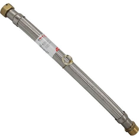 Flexible sanitaire/Chauffage Inox Øintér.19mm - Femelle/Mâle 3/4" - 400mm - EXTRA TWIST (1/5)
