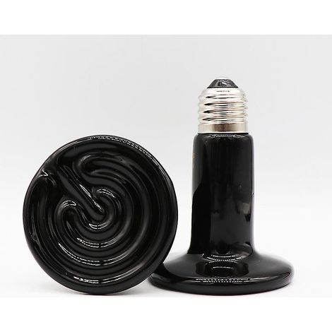 Wasserdichte Infrarot-Wärmelampe für Reptilien, 75 W, 220 V, E27-Sockel, Keramik, für Reptilien und Amphibien (1/5)