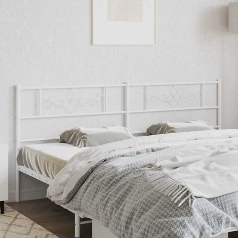 Tête de lit de remplacement métal blanc 193 cm (1/5)