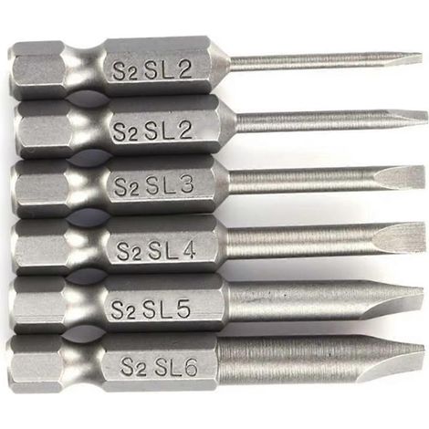 Kit de réparation manuel d'outils pour vis magnétiques à tête plate fendue, tournevis à bouchon de 50 mm (1/5)