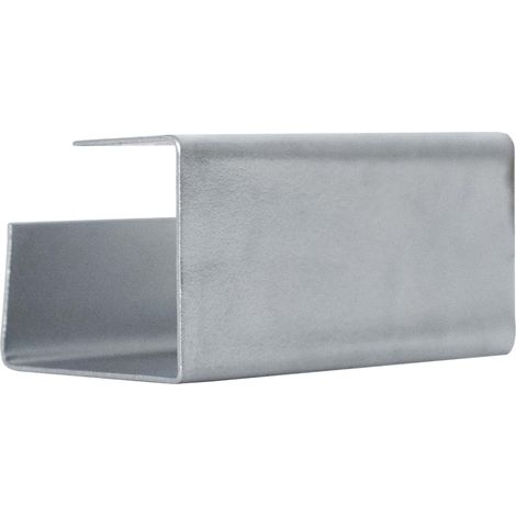 DAPRONA Schneefanggitter Verbinder, Schneefang, Schneeschutz 5cm, Verbinden von mehreren Schneefanggittern, TÜV Rheinland zertifiert - Silber
