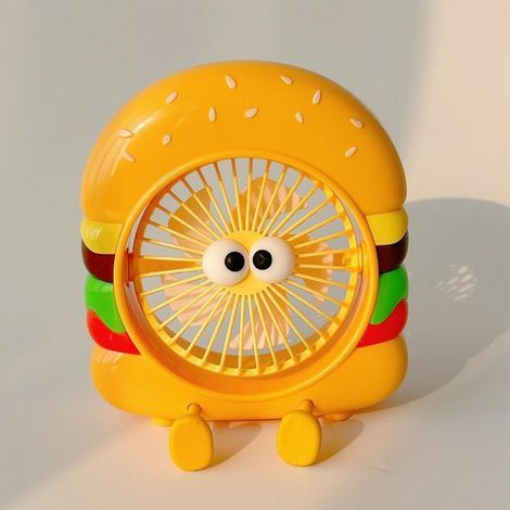 Mini ventilateur 2-en-1 – Portable + bureau – 3 vitesses réglables (douce brise → rafraîchissement intense) – Format poche – Rechargeable – Pour école, bureau, camping, sport, voyage