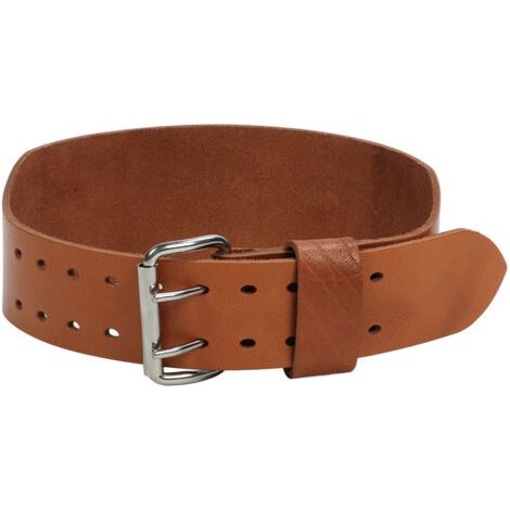 Ceinture d'haltérophilie en cuir simple couche, double boucle, soutien lombaire, pour homme et femme, taille M