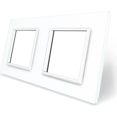 Façade en verre blanc 2x ouvertures