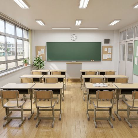 Banco Scuola con Sedia per Bambini 6-12 Anni, Scrivania per Bambini con Altezza Regolabile, Vano Contenitore e Portapenne, Acciaio e MDF, Color (1/5)