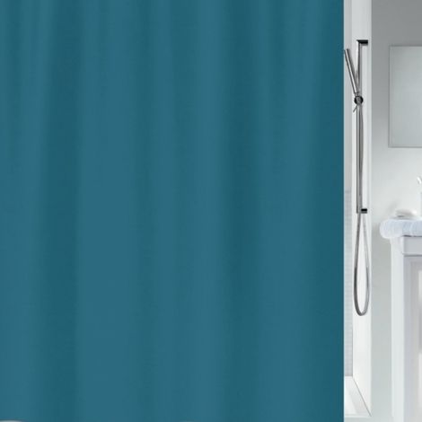 Rideau de douche Polyester PRIMO 240x180cm Bleu Spirella (1/5)