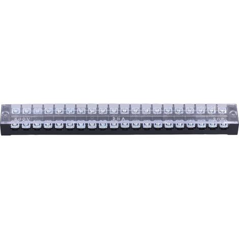 20 Position Double Row Junction Block, 600V 25A (1/5)