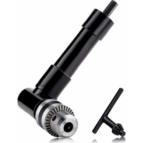 Mandrino ad angolo retto per trapano, mandrino ad angolo retto autobloccante a 90°, attacco elettrico da 1-10 mm, prolunga per trapano -Crezuo