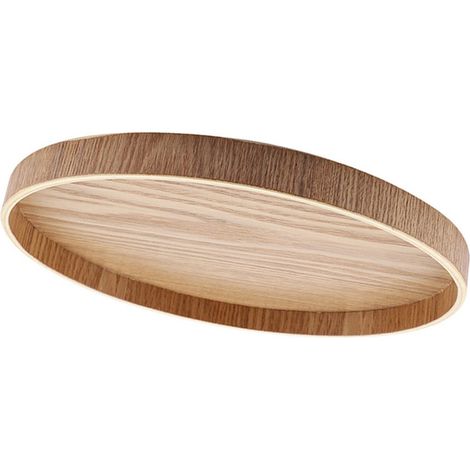 Plateau de service en bois pour service à thé, fruits, bonbons, nourriture, décoration intérieure (1/5)