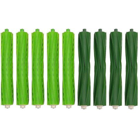 Brush Roll Set of 4 for iRobot Roomba i7/i8 Vacuum Cleaner - Multi-Surface Rubber Brushes - Length 185mm (1/5)