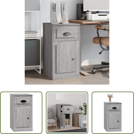 Schubladen -  Beistellschrank mit Schublade Grau Sonoma 40x50x75 cm (1/5)