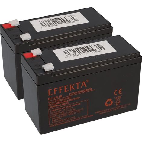 24V Akku-Satz 2x Effekta BT 12-9,5K 12V 9,5Ah – passend für Tante Paula Scooter und Elektroroller (1/5)