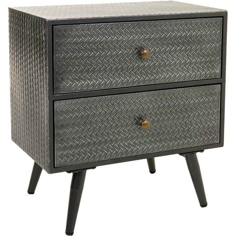 Mesita de metal gris 50x30x56 (1/5)