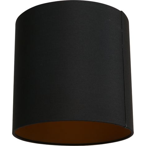 Mexlite - pantalla de lámpara - Shade - negro - lino - Ø 20cm -