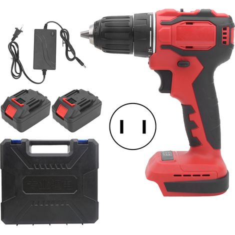Tournevis électrique sans balais, batterie lithium haute puissance rechargeable TB086 110‑240V prise US (1/5)