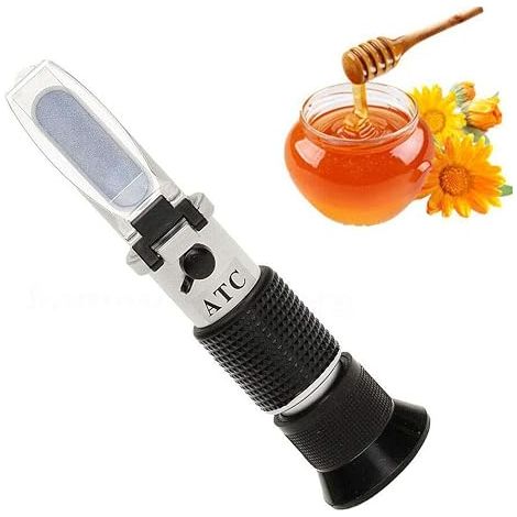 3 in 1 Honey Refractometer, Brix, Trees and Water Moisture Tester with ATC. 58-90% Brix, 38-43 Be for Water, 12-27% for Humidity (1/5)