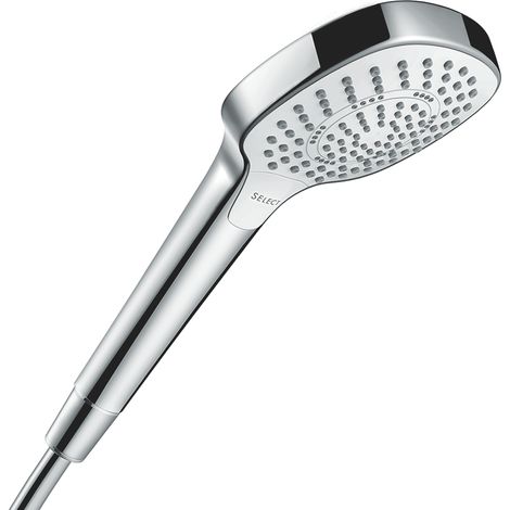 Hansgrohe Croma Select E - Alcachofa de ducha Multi, 3 chorros, blanco/cromo 26810400 (1/2)