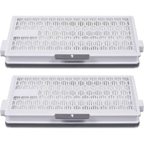 Lot de 2 Filtres Aspirateur Air Clean Plus 50 Compatible Miele Complete C2 C3 Powerline S8340 SF HA (1/4)