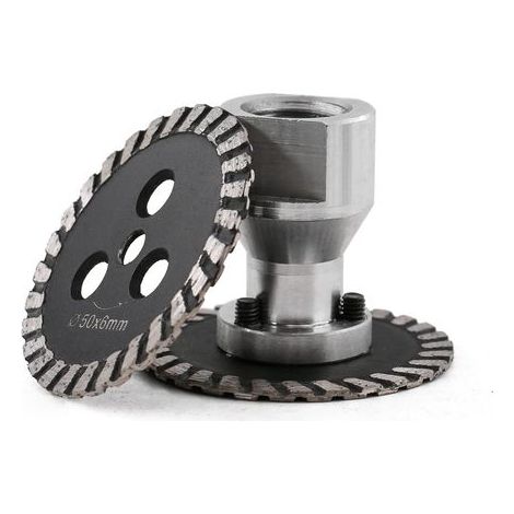 2 - Cutting Disc - Diamond Blade - For Concrete and Granite - Fast and Smooth Cutting - Wet Use - Grey - 50x2mm (1/5)