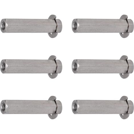 Kit D'entraînement Durable de Barre d'arbre Hexagonal d'acier Inoxydable pour L'ingénierie Utilitaire de Robots TETRIX 10 Pièces (4106-4008-0320) (1/4)
