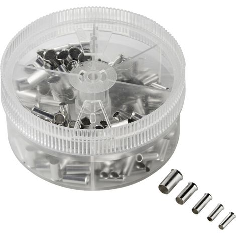 Vogt Verbindungstechnik 737009 Aderendhülsen-Sortiment 4 mm², 6 mm², 10 mm², 16 mm² Unisoliert Metal